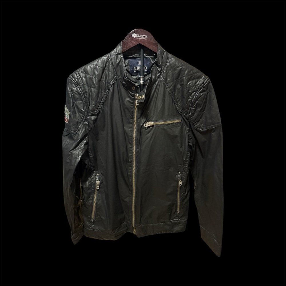 Buffalo David Bitton Black Lightweight motorcycle Jacket